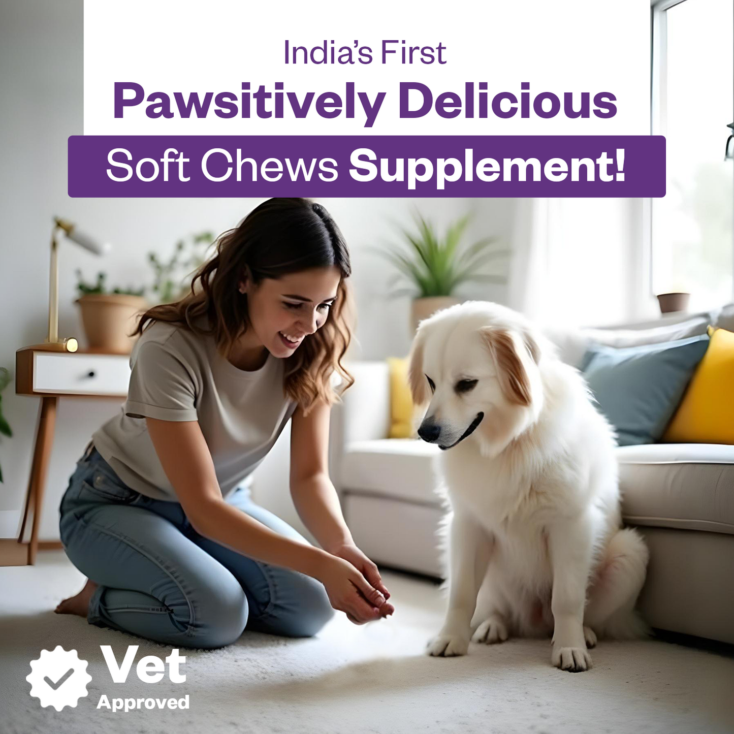 TailsAlive Hip & Joint Soft Chew Supplement for Dogs |   Chicken Flavor | For Mobility & Flexibility