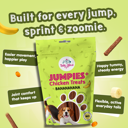 Jumpies+ Functional Treats – Hip & Joint Support Treats for Dogs