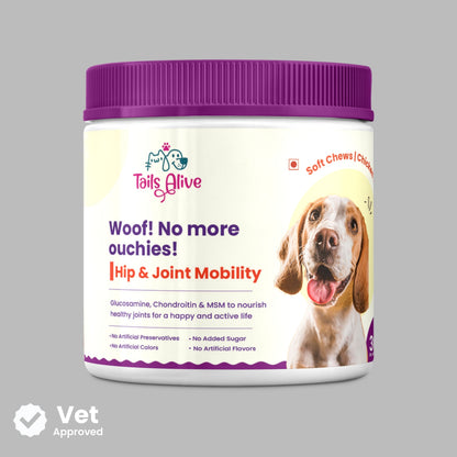 Hip & Joint Soft Chew Supplement for Dogs |   Chicken Flavor | For Mobility & Flexibility