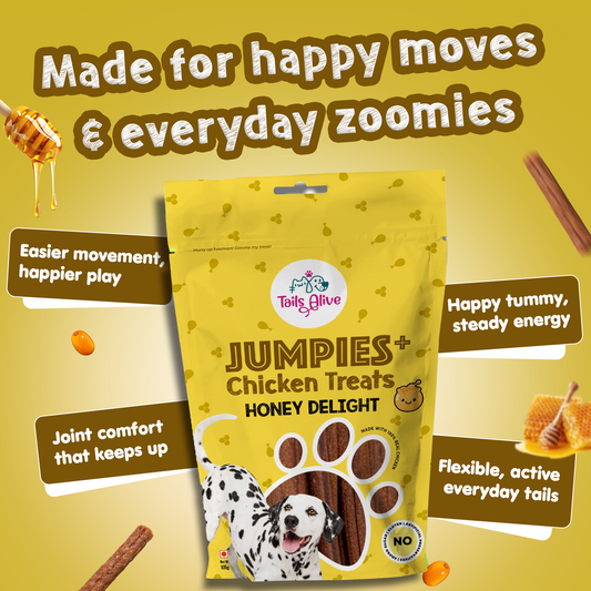 Jumpies+ Functional Treats – Hip & Joint Support Treats for Dogs